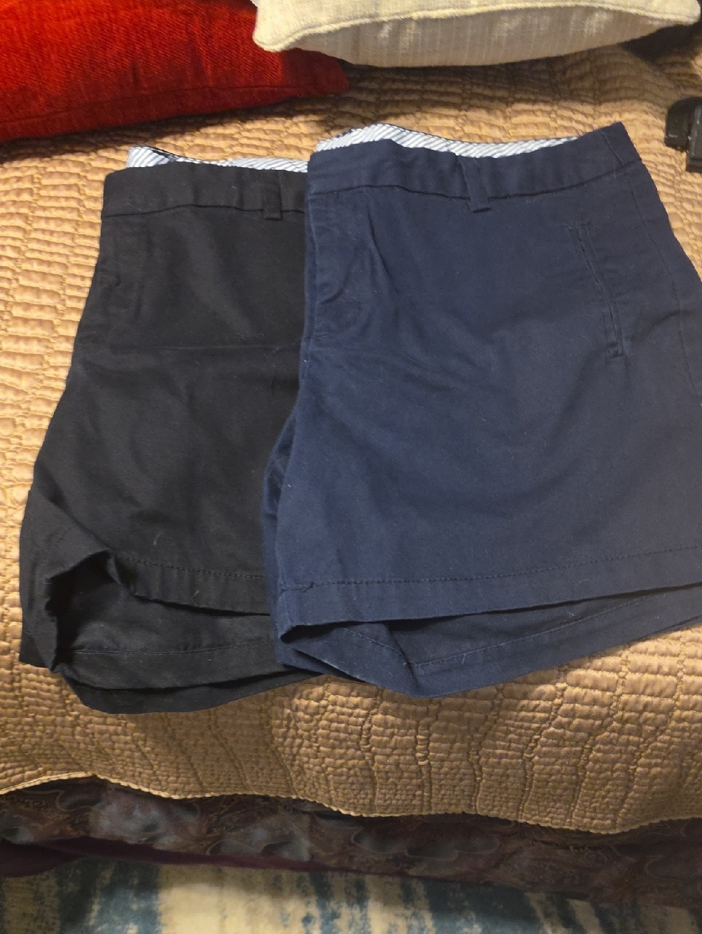 Women’s Navy and Black Cotton Blend Shorts Jc Pennys